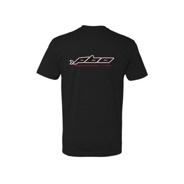 PowerboatsOnly.com NextLevel Black Tee Back