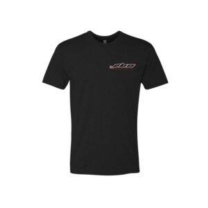 PowerboatsOnly.com NextLevel Black Tee Front